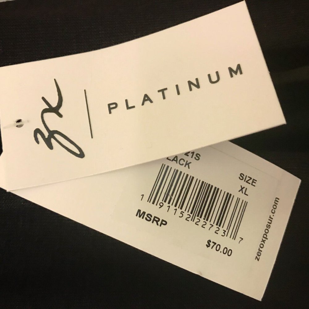 ZX (ZeroXposur) Platinum Women’s Knotted Long Sleeve Top Black Size XL - Picture 5 of 5